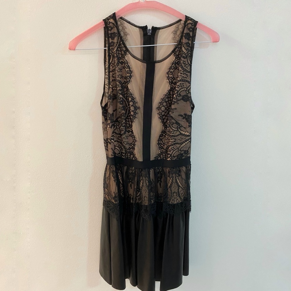 BCBG MaxAzria Dress Size 0 Sexy Mesh See-Through
